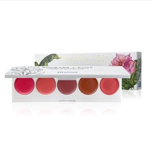 Seraphine Botanicals Rhubarb + Rose creamy Lip and Cheek Palette